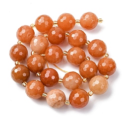 Natural Red Aventurine Beads Strands&nbsp;G-C249-A26-16MM