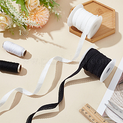 20 Yards 2 Colors Polyester Picot Elastic Lace Ribbon&nbsp;OCOR-FG0002-38
