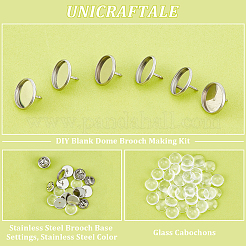 DIY Blank Dome Brooch Making Kit&nbsp;STAS-UN0052-95B
