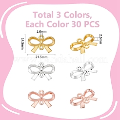90Pcs 3 Colors Alloy Connector Charms&nbsp;FIND-UN0007-72