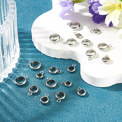 20Pcs 5 Styles 201 Stainless Steel Tube Bails&nbsp;STAS-TADJ0001-04P