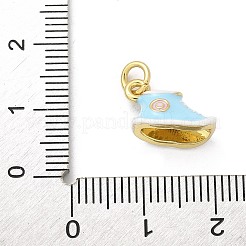 Brass Enamel Charms&nbsp;KK-S511-28B-G