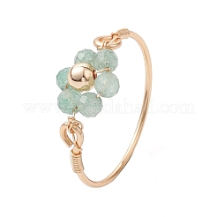 Flower Natural Gemstone Ring&nbsp;RJEW-JR00711-01