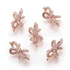 Eco-Friendly Brass Micro Pave Cubic Zirconia Links&nbsp;KK-F774-14-NR
