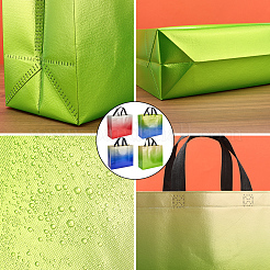 12Pcs 4 Colors Non-Woven Reusable Folding Gift Bags with Handle&nbsp;ABAG-GF0001-29A