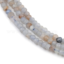 Natural Angelite Beads Strands&nbsp;G-RM2025-A31-2mm