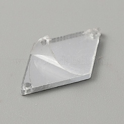 Rhombus Acrylic Mirror Sew on Rhinestone&nbsp;LS-FIND-WH0155-029C