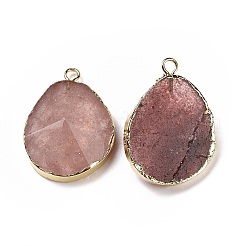 Natural Strawberry QuartzPendants&nbsp;G-I207-14K-G