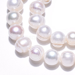 Natural Cultured Freshwater Pearl Beads Strands&nbsp;PEAR-N013-09C