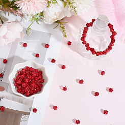 50Pcs Dyed Synthetic Coral Beads&nbsp;FIND-ME0003-86A