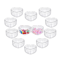 Heart Transparent Plastic Candy Gift Cases&nbsp;CON-WH0085-163