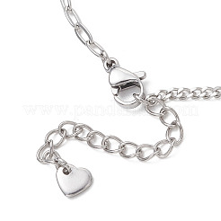 304 Stainless Steel Twisted Curb & Cable Chain Bracelets for Women&nbsp;BJEW-JB13119