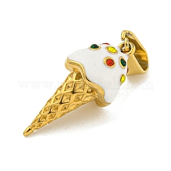 Ion Plating(IP) 304 Stainless Steel Enamel Pendants&nbsp;STAS-R231-05G