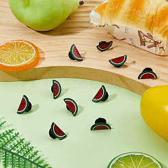 10Pcs Watermelon Alloy Enamel Pin Backs for Backpack Clothes&nbsp;JEWB-FH0002-84
