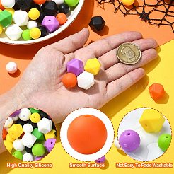 Halloween Theme 100Pcs 18 Styles Silicone Beads&nbsp;SIL-CJ0002-36