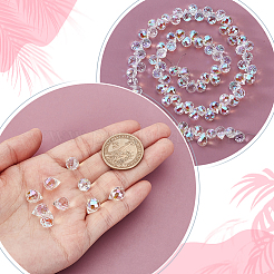 2Strands Electroplate Glass Beads Strands&nbsp;GLAA-GA0002-38B