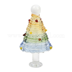 Handmade Lampwork Christmas Tree Ornaments&nbsp;LAMP-C026-06G