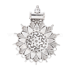 Tibetan Style Alloy Connector Rhinestone Settings&nbsp;TIBEP-F072-14AS