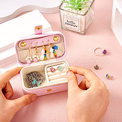 1Pc PU Imitation Leather Jewelry Box&nbsp;LBOX-TA0001-01B