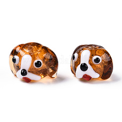 Handmade Gold Sand Lampwork Beads&nbsp;LAMP-L079-03-M