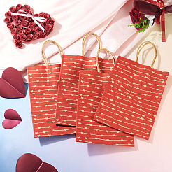 10Pcs Valentine's Day Paper Bags&nbsp;CARB-TADJ0001-01D