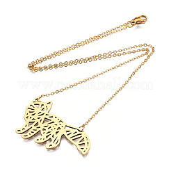 201 Stainless Steel Pendant Necklaces&nbsp;LS-NJEW-T009-JN080-2-40