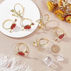 Arrow & Heart Alloy Napkin Rings&nbsp;AJEW-FG0001-69