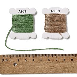 80 Cards 80 Colors 6-Ply Polyester Embroidery Floss&nbsp;OCOR-K006-C02