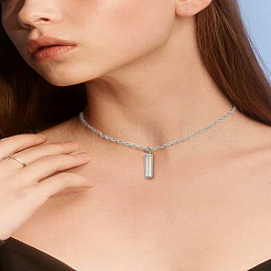 2Pcs 304 Stainless Steel Openable Pendants&nbsp;STAS-LP0002-73