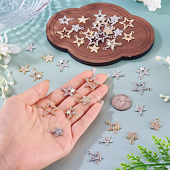 40Pcs 10 Styles Alloy Pendants&nbsp;ALRI-TA0001-43