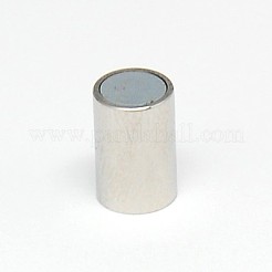 Tarnish Resistant 304 Stainless Steel Magnetic Clasps with Glue-in Ends&nbsp;STAS-K006-03C