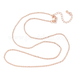 1.5MM Brass Ball Chain Necklaces&nbsp;NJEW-Z097-03RG