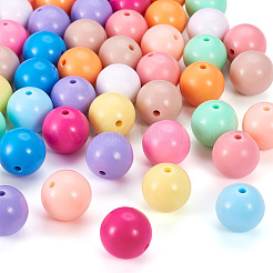 120Pcs 12 Style Opaque Acrylic Beads&nbsp;MACR-BT0001-03