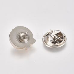 Plastic Safety Brooches&nbsp;JEWB-WH0009-29