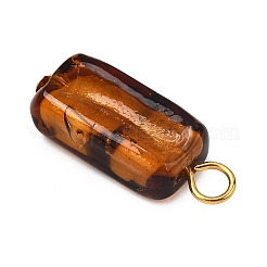 Handmade Gold Sand Lampwork Pendants&nbsp;PALLOY-JF04370-02