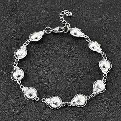 304 Stainless Steel Ladybug Link Bracelets for Women&nbsp;BJEW-K226-15A-P