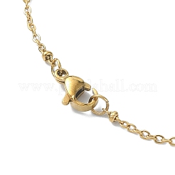 PVD Vacuum Plating 304 Stainless Steel Pendant Necklace for Girl Women&nbsp;NJEW-JN04280-01