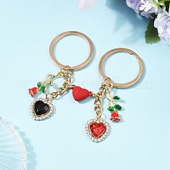 Valentine's Day Alloy Rhinestone Keychain&nbsp;KEYC-YW00184
