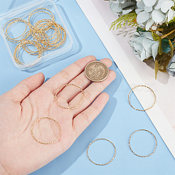 30Pcs Brass Linking Rings&nbsp;KK-UN0002-64
