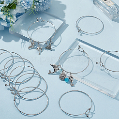 12Pcs 304 Stainless Steel Bangles&nbsp;BJEW-SC0001-28