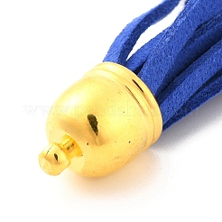 (Defective Closeout Sale: Oxidized) Golden Brass Suede Tassels Big Pendants&nbsp;FIND-XCP0001-14