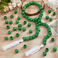250Pcs Wood European Rondelle Beads&nbsp;WOOD-PH0003-47A
