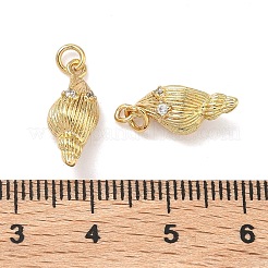 Brass Micro Pave Cubic Zirconia Pendants&nbsp;KK-A291-11I-G
