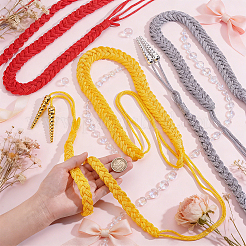 3Pcs 3 Colors Polyester Guard Lanyard Shoulder Cord&nbsp;AJEW-HY0003-41