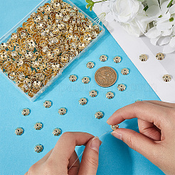 500PCS CCB Plastic Bead Caps&nbsp;CCB-SC0001-05G