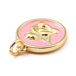 Brass Enamel Pendants&nbsp;KK-G416-38G