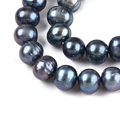 Natural Cultured Freshwater Pearl Beads Strands&nbsp;LS-PEAR-N013-08H