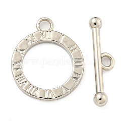 Brass Toggle Clasps&nbsp;KK-A223-20P