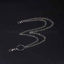 Iron Two-Tiered Chain Belts&nbsp;AJEW-SC0001-02P
