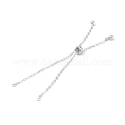 Rack Plating Brass Cable Chain Link Bracelet Making&nbsp;MAK-L036-01P